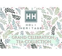 Holi Heritage Premium Loose Leaf Classic Tea Collection Gift Hamper for Special Festive season Birthdays Anniversary Mothers day Fathers day | 4 Flavours | 16 servings (Grand Celebration, Regular)