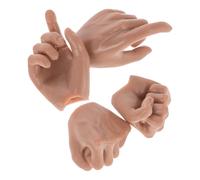 Holibanna 1/6 Scale Doll Hand Accessories 4pcs Mini Realistic Little Doll Hands Replacement Parts for Making Collectibles