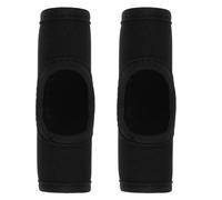 Holibanna 1 pair Luggage Handle Wrap Grip - Push-Button Handle Trolley Pull Cover - Weight Lifting Grips Protector for Airport and Journey Trips - Black