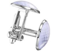 Holibanna 1 Pair Mens Shirt Cufflinks Metal and Glass Vintage Suit Cufflinks for Men