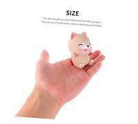 Holibanna 1 PC Adorable Pink Sitting Cat Resin Decor Cute Cake Decoration for Home Baking for Cat Lovers Premium Resin Material Eye Catching Home Ornament