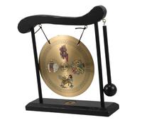 Holibanna 1 Set Brass Feng Shui Gong Bell Elegant Desktop Ornament for Home Decor Promotes Balance Positive Energy Traditional Chinese Collectible Craft Decoration for Zen Gardens