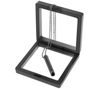Holibanna 1 Set Breathe Necklace with Chain Mindfulness Breathing Pendant for Yoga Meditation Titanium Steel Design Includes Box for Casual Formal Wear