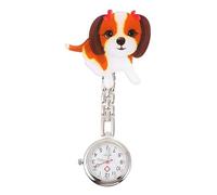 Holibanna 1 Set Lovely Little Dog Chain Watch Clip On Pocket Watch for Student Exam Nurses Doctors