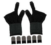 Holibanna 1 Set Touchscreen Gaming Gloves Mobile Gaming Thumb Sleeves Sweat Finger Covers for Comfortable Phone Soft Skin Friendly Non Skid Design