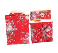 Holibanna 1 Set Traditional Japanese Kimono for Cosplay Costume with Red Cherry Blossom Design for Daily Wear Performances Festivals Soft Comfortable