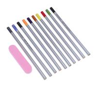Holibanna 10-Color Ceramic Underglaze Pencils Pottery Detailing Set 12 Pieces Precision Glaze Drawing Tools for Ceramic Artisans and Craft Enthusiasts