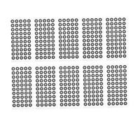 Holibanna 10 Sheets Scanning Marker Dots Reflective Film Points Reference Positioning Targets for Engineering Architecture Product Design Scanner Supplies