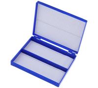 Holibanna 100-place Microscope Slide Holder Pathology Slide Box Plastic Multi-slot Numbered Storage Organizer Protects Easy Identification Laboratory Use