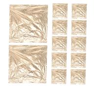Holibanna 100 Sheets Gold Foil Leaf Paper for Crafts Imitation Metallic Finish Foil Sheets for Painting Gilding Furniture Decoration DIY Art Projects Sturdy and Fade Resistant