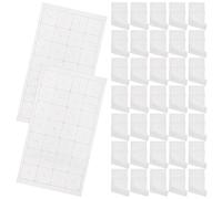 Holibanna 100 Sheets Semi-raw Xuan Calligraphy Paper with Square for Handwriting Practice and Chinese Painting Smooth Non-bleeding Rice Paper for Beginners and Professionals