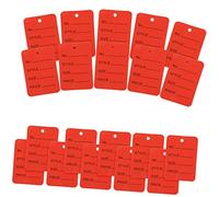 Holibanna 1000pcs Small Red Price Label Tags Durable Printable Paper Hang Tags for Jewelry Clothing Retail Store Display Writable