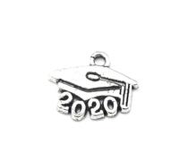 Holibanna 100pcs Alloy Doctoral Graduation Cap Charms DIY Jewelry Making Pendants for Bracelets Earrings Crafting Accessories