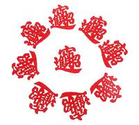 Holibanna 100Pcs Chinese Year Felt Confetti Decorations Vibrant Color Felt Cloth Scatter for Wedding Table Traditional Party Supplies for Spring Festival and Home Celebration