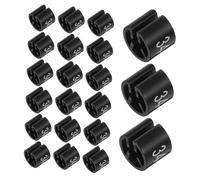 Holibanna 100pcs Clothes Hanger Markers with Bold Numeric Labels Reusable Plastic Garment Tags for Secure Attachment Pants for Retail Stock Management and Clothing Racks Organization