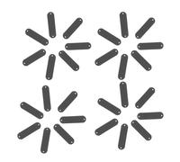 Holibanna 100Pcs DIY Handmade PU Leather Labels for Clothing Hats Jeans Embossed Tags Black Lightweight Skin-Friendly Craft Accessories for Unique Apparel Decoration