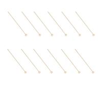 Holibanna 100Pcs DIY Wooden Lollipop Sticks 15Mm Round Dessert Table Decor Party Candy Making Accessories Wooden Craft Sticks for Baking and Party Decorations