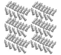 Holibanna 100pcs Fan Screws with Strong Spring Flat Round Head Design Threaded Heatsink Mounting Screws for GPU Backplate Coolers and Computer Case Cooling Easy Installation and Stable