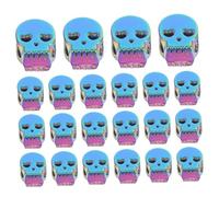 Holibanna 100pcs Large Skull Beads Skeleton Head Charm Beads for Jewelry Making DIY Bracelets Necklaces Earrings Halloween Craft Supplies