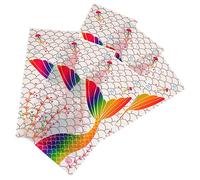 Holibanna 100Pcs Mermaid Candy Wrapping Bags Transparent Sweet Storage Pouches for Party Favors for Holidays Goodies and Arts Crafts
