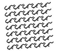 Holibanna 100pcs Plastic Pegboard Hooks for Tool and Kitchenware Organization Heavy-Duty Wall Mount Hangers Compatible with Pegboards Garage and Workshop Storage Accessories Black