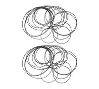 Holibanna 100Pcs Rubber Drive Belts for Cassette Recorder Repair Mixed 0.7Mm 1.0Mm Width Flat Belts 40-190Mm Replacement for Home Audio Maintenance