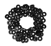 Holibanna 100pcs Rubber Vibration Isolation Pads for Ceiling Duct Systems Noise Reduction and Vibration Support for Air Conditioners Fit for Multiple Models Thickness Black