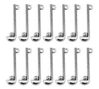 Holibanna 100pcs Silver Alloy Golf-themed Pendant Charm for DIY Jewelry Making, Sturdy and Not Easy to Fade or Break, for Golf Lovers Creating Phone Chains or Accessories