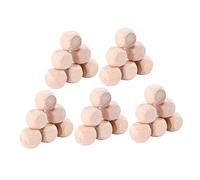 Holibanna 100Pcs Wooden Blank Dice Six Sided Craft Cubes for DIY Projects Painting and Puzzle Making Smooth Surface for Easy Writing and Engraving for Events and Home Decor