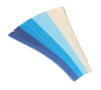 Holibanna 1080pcs Origami Star Paper Strips Creative Pattern Bright Color Blue Paper for DIY Crafts Suitable for Art Projects and Developing Hand-Practice Ability