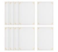 Holibanna 10pcs A4 Certificate Paper Blank Certificate Paper 11.67x8.25x0.02in Multi-Functional Easy to Carry Simple Elegant for Classroom Achievements and Employee Recognition