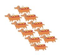 Holibanna 10Pcs Alloy Dachshund Charms for DIY Jewelry Making Dog-Shaped Pendant Accessories for Bracelets Necklaces and Crafts