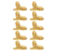 Holibanna 10Pcs Ancient Egyptian Sphinx Model Kit Miniature Figurines with Detailed Carvings and Vibrant Colors for Home Office Decor and History Enthusiasts