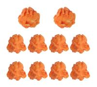 Holibanna 10Pcs Artificial Popcorn: Fake Popcorn Keychain Charms - 1:1 Miniature Prop Figurines - Lifelike Resin Craft Accessories for DIY Earring Making