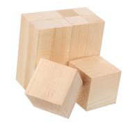Holibanna 10pcs Basswood Whittling Blocks Unfinished Smooth Wooden Craft Blocks for DIY Fine-Grain Texture and Splinter-Resistant for Beginners and Woodworkers