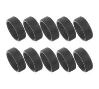 Holibanna 10pcs Black Silicone Rings for Men Comfortable and Skin-friendly Fitness Rings Suitable for Exercise and Everyday Wear