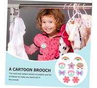 Holibanna 10pcs Brooch Jewelry Small Brooch Pins Cartoon Hippy Design for Boys and Girls Clothing Decor for Ages Random Style