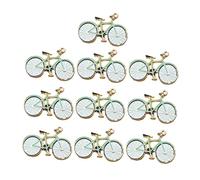 Holibanna 10pcs Cartoon Bike DIY Pendant Set for Keychains Handmade Craft Accessories for Jewelry Making for Boys and Girls and Adults