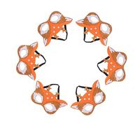 Holibanna 10pcs Cartoon Deer Masks for Halloween Party Cosplay Reusable Non Woven Animal Masquerade Masks for Stage Performance and Festive Costume Accessory