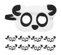 Holibanna 10pcs Cartoon Panda Animal Masks Lightweight Non Woven Comfortable for Halloween Party Cosplay Stage Performance Fun Multi Function Masks