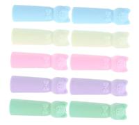 Holibanna 10PCS Cartoon Pencil Caps and Extenders for Students Artists Dual-function Pencil Tip Protectors and Decorative Covers Lightweight Plastic Hats for Stylish Writing Aid and Case