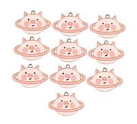 Holibanna 10Pcs Cartoon Style Pendants Cute Animal Charms for DIY Jewelry Making Versatile Decorative Accessories for Keychains Necklaces Bracelets and Crafts