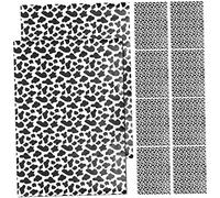 Holibanna 10pcs Christmas Wrapping Paper Cow Pattern Girls Wrapping Paper Birthday for Diy Decorations