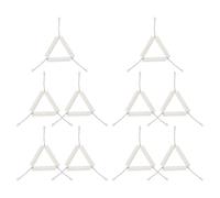 Holibanna 10pcs Clay Triangle Crucible Holder Set, Crucible Stand for Chemistry Lab Heating, Laboratory Teaching Equipment for Middle and High School Science Experiments