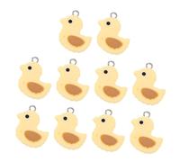 Holibanna 10pcs Creative Duck Charms for Jewelry Making Cute DIY Pendants for Earrings Necklaces Keychains Mini Shaped Charms for Crafts and Beading