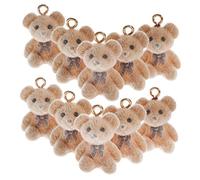 Holibanna 10pcs Cute Bear Resin Charms for Jewelry Making DIY Necklace Bracelet Accessories for Pendants Earrings and Craft Projects Light Colors