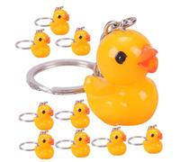 Holibanna 10Pcs Cute Cartoon Keychains Decorative Animal Key Rings Multipurpose Bag and Car Key Pendant for Birthday Valentine Christmas