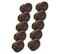 Holibanna 10pcs Cute Cartoon Realistic Resin Coffee Bean Brooch for Clothing Hats Bags Backpacks Cafe Worker Decorations