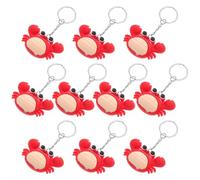 Holibanna 10pcs Cute Lobster Keychain Realistic Simulation Sea Animal Backpack Charms Durable Bag Pendant for Phones Bags Unique Cartoon Keychains Party Favors