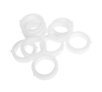 Holibanna 10pcs Kitchen Pipe Cover: White Plastic Decorative Flange - Enhances Under-sink Aesthetics for Home Kitchens Use Top and Bottom Washers Seals